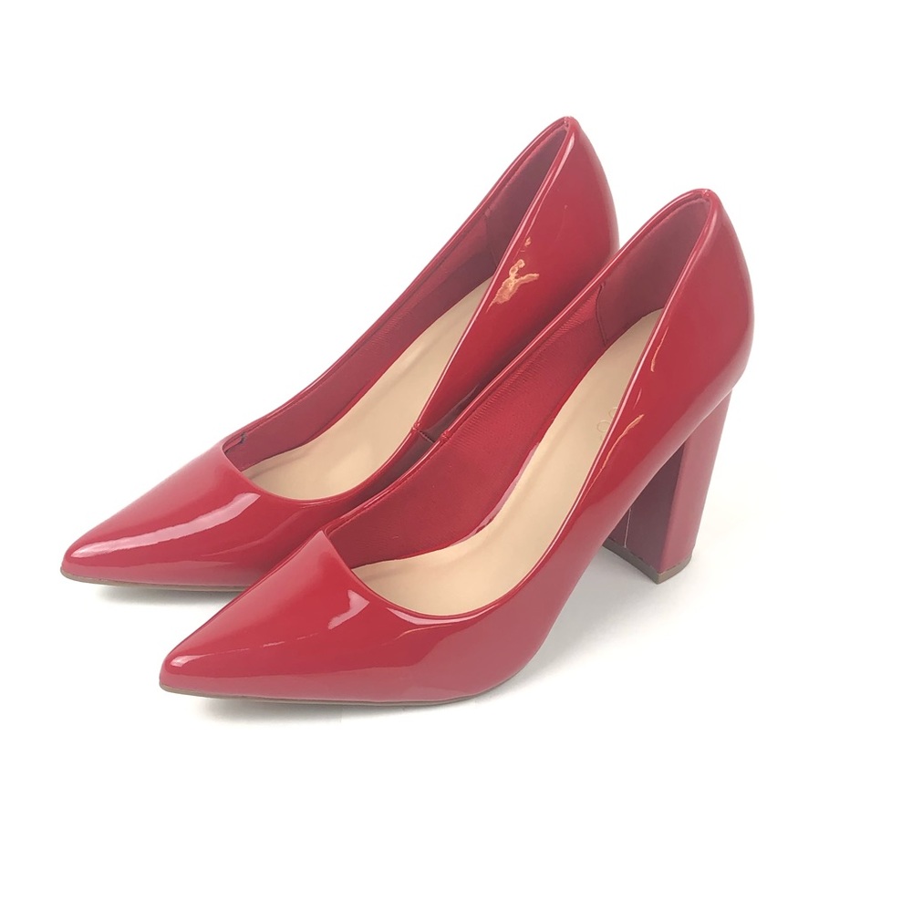 BAMBOO | Red Patent Leather Pump - Picture 5 of 14